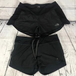 The north face & eastern mountain sports bundle of ladies black short size small